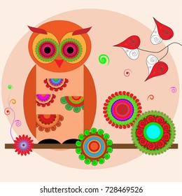owl on the branch
