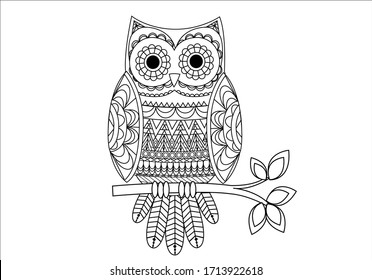Owl Mandala Bilder Stockfotos Und Vektorgrafiken Shutterstock