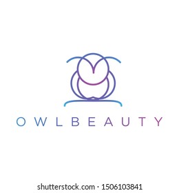 Owl Outline or Badge Premium Logo Design