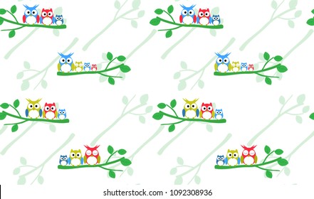 owl pattern background