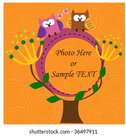 owl photo frame