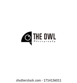 owl photography logo design vetor