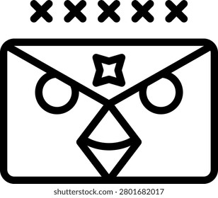 Owl Post Vector Design Icon Style