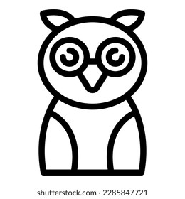 Owl puppet icon outline vector. Theatre show. Stage doll