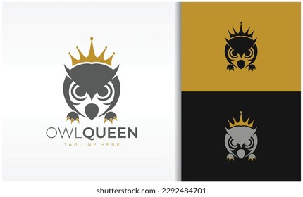 Owl Queen Logo Vectro Design