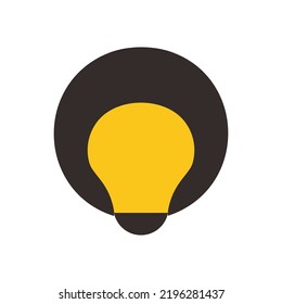 owl round abstract line logo design