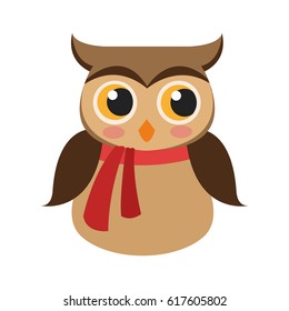 owl with scarf icon