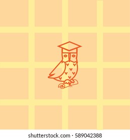owl, science, icon