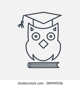 Owl science icon
