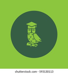 owl, science, icon