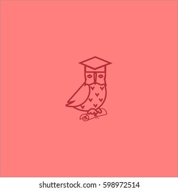 owl, science, icon