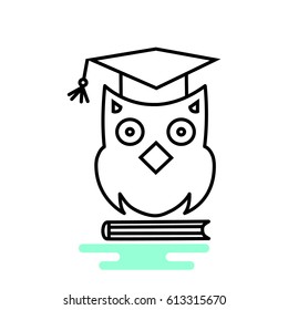 Owl science icon