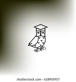 owl, science, icon
