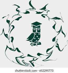 owl, science icon