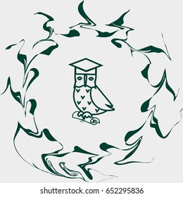 owl, science, icon