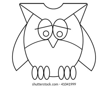 owl shape for drawing