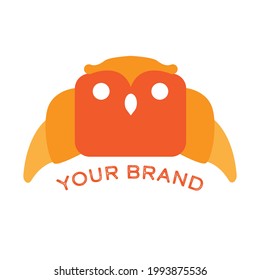 Owl Shape Snacks, Owl Logo, Owl Branding, Cute Owls, Bakery Business Logo, Business Mascot