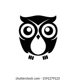 owl shield logo symbol icon creative graphic design