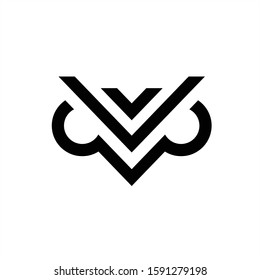 owl shield logo symbol icon creative graphic design