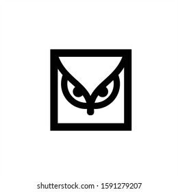 owl shield logo symbol icon creative graphic design