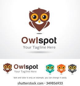 Owl Shop Logo Template Design Vector