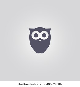 Owl Sign. Icon Design