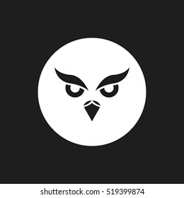 Owl Silhouette Logo or Icon