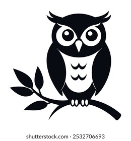 the owl silhouette vector art