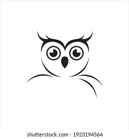 Owl Simple Logo Vector Illustration Template Stock Vector (Royalty Free ...