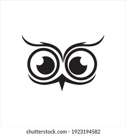 Owl simple logo vector illustration template design.