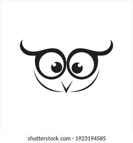 Owl simple logo vector illustration template design.