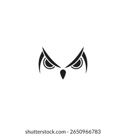 owl simple logo vector illustration template design