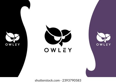 Owl simple and modern logo design