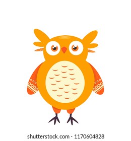 owl simple, vector illustration