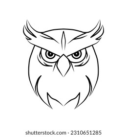 ilustración vectorial de un búho