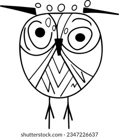 owl sketches used in posters and other banners for celebration and festival