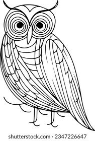 owl sketches used in posters and other banners for celebration and festival