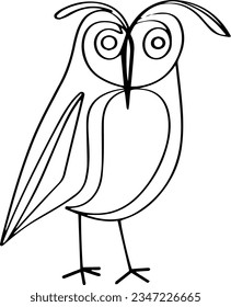 owl sketches used in posters and other banners for celebration and festival