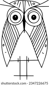 owl sketches used in posters and other banners for celebration and festival