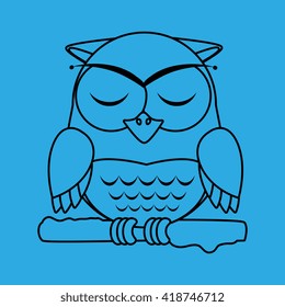 owl sleeping design 