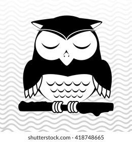 owl sleeping design 