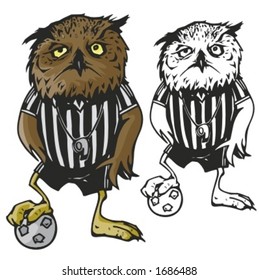 Owl Soccer Mascot. Great for t-shirt designs, school mascot logo and any other design work. Ready for vinyl cutting.