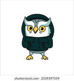    An owl in a stylish suit