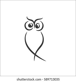 Owl stylized draw