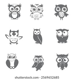  The owl symbol icon symbolizes wise and strategic endeavors