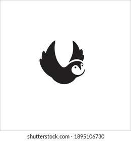 Owl Symbol Logo. Vector Illustration.