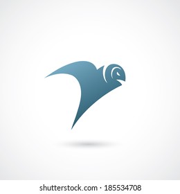 Owl symbol - vector illustration