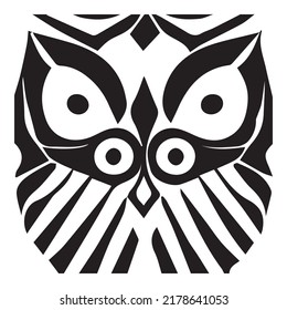 Owl - Tattoo Sticker - ready for print art