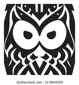 Owl - Tattoo Sticker - ready for print art