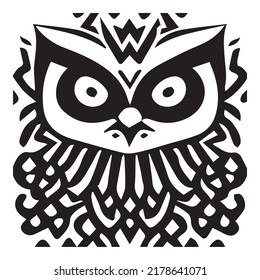 Búho - Tattoo Sticker - listo para imprimir arte